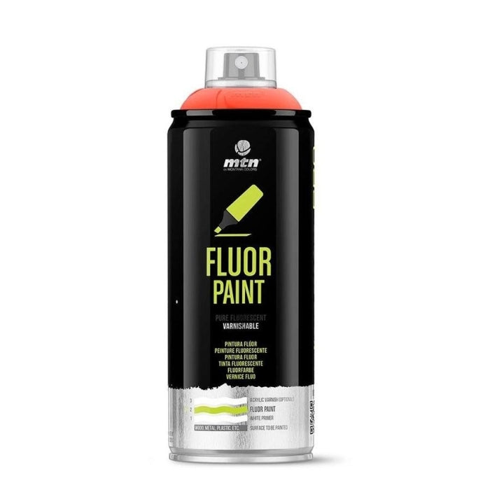 Spray de Pintura Fluor Rojo 400ml MTN