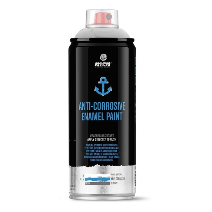 Spray de Pintura Esmalte Anticorrosivo Negro 400ml MTN
