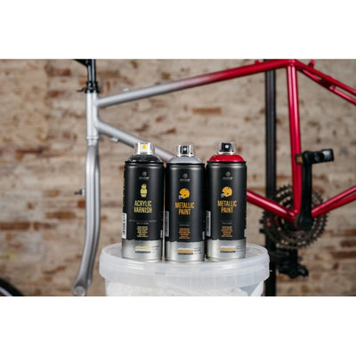 Spray Pintura Metálica Negro 400ml MTN