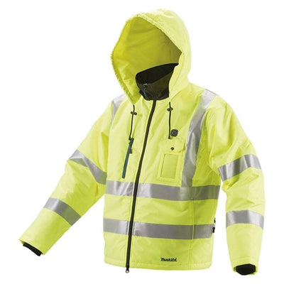 Makita CJ106DZXL CHAQUETA CALEFACTABLE 12V CXT A. VISIBIL. TALLA XL