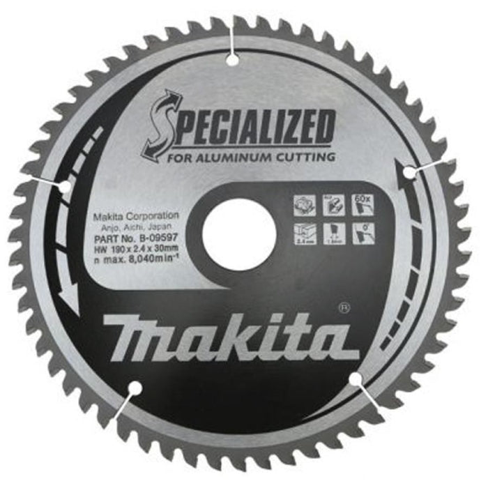 Disco HM 190/30/60D Aluminio MAKITA B-09597