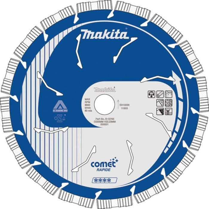 Disco de Diamante COMET Rapide 230mm B-12784 MAKITA