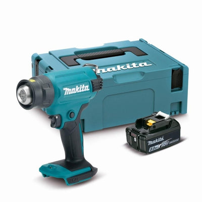 Decaparador 18V 5,0Ah LXT 550C + Batería 5,0Ah + Cargador + Makpac DHG180RT1J MAKITA
