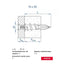 Caja de Tacos de Nylon para Pladur + Tornillo 15x33 (4uds) INDEX