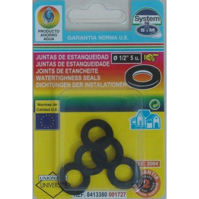 Junta Plana Estanqueidad Goma 1/2'' S&M (5 uds.)