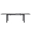 Mesa Aluminio Extensible Negra/Gris Polywood