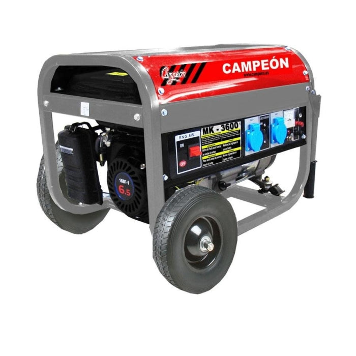 Generador Gasolina 6,5CV 2,8Kva 15Lts MK3600 CAMPEON