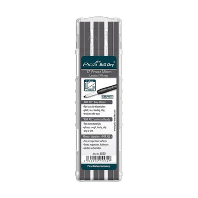 Estuche de 12 Minas BIG-Dry Grafito PICA 6030