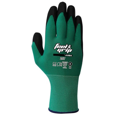 GUANTE FEEL&GRIP H257 VERDE T8/M JUBA