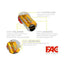 CERROJO FAC 446-RP/80 MAGNET UVE CROMO SATINADO