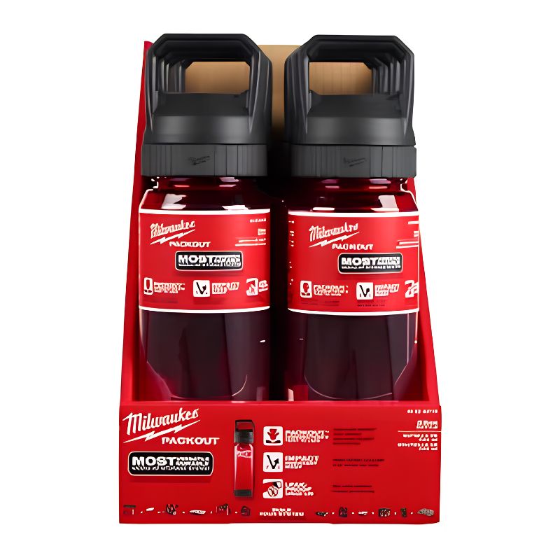 Botella Plástico Roja Packout De 740ML 4932498636 MILWAUKEE
