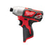Atornillador de Impacto Milwaukee M12 BID-0 12 V 1/4" Hex 112 Nm - Ref. 4933441955