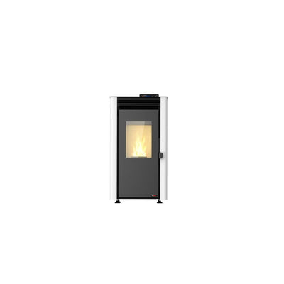 Estufa de Pellet Solzaima LUX 9 kW Blanca - PA3053P041