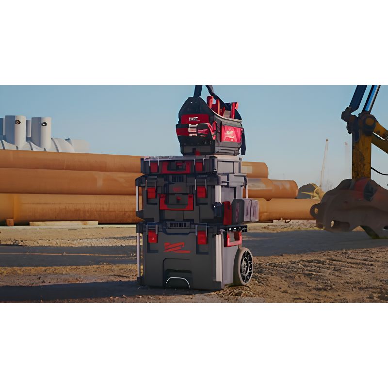 Soporte para 3 baterías Milwaukee M18™ para cajas PACKOUT™ - Ref. 4932498645