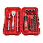 Estuche Milwaukee 38 Piezas con Carraca, Vasos y Puntas 1/4" Métrico PACKOUT™ - Ref. 4932498381