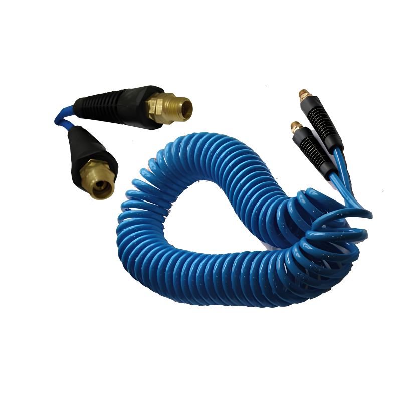 Espiral Manguera Azul 8X12 7,5M con 2 Conectores Macho 1/4" N05 - 26032