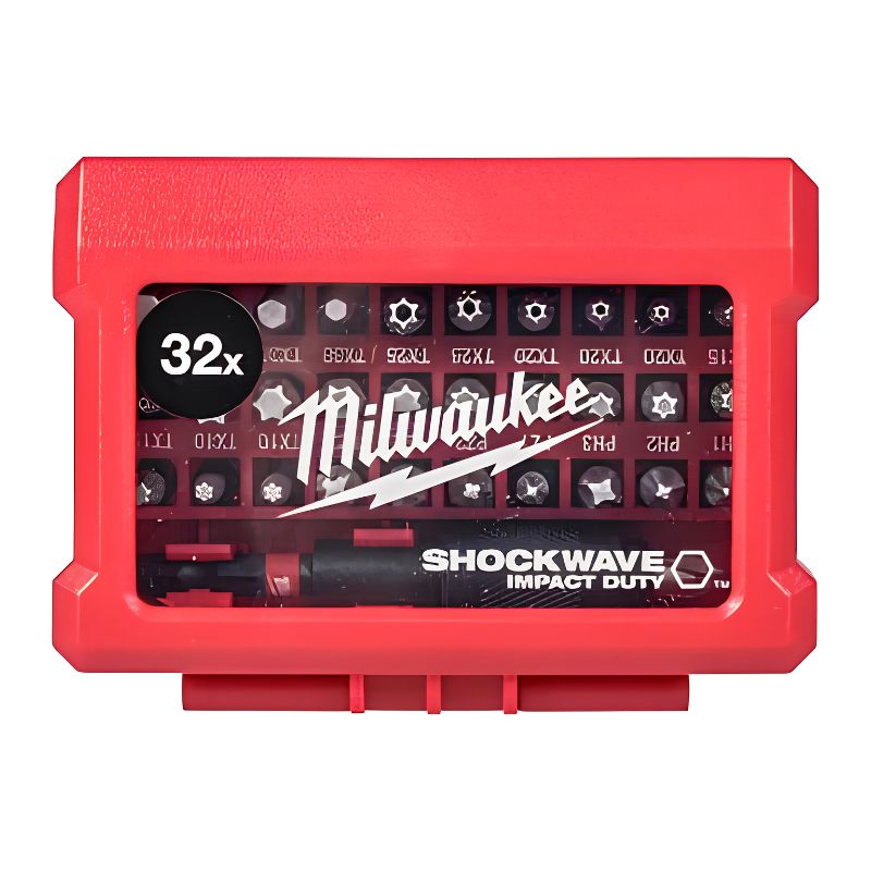 Juego de Puntas Milwaukee SHOCKWAVE™ IMPACT DUTY 32 Piezas - Ref. 4932464240