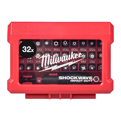Juego de Puntas Milwaukee SHOCKWAVE™ IMPACT DUTY 32 Piezas - Ref. 4932464240