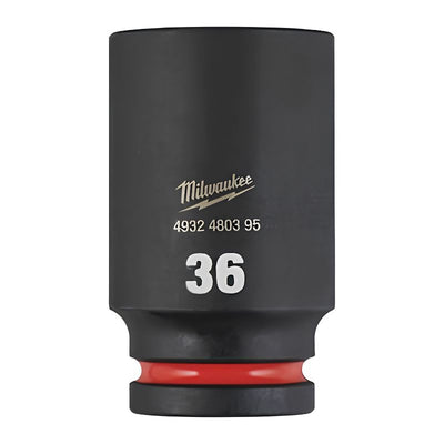 Vaso de impacto corto Milwaukee SHOCKWAVE™ IMPACT DUTY 1/2" 36 mm - Ref. 4932500302