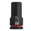 Vaso de impacto corto Milwaukee SHOCKWAVE™ IMPACT DUTY 1/2" 22 mm - Ref. 4932480316
