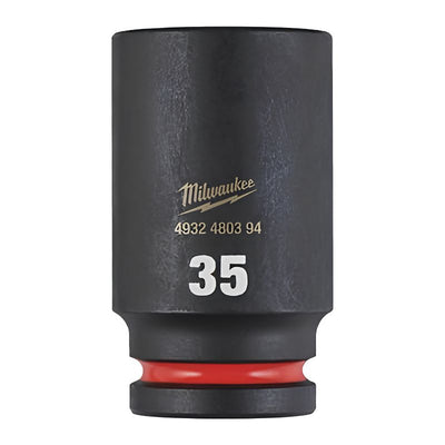 Vaso de impacto corto Milwaukee SHOCKWAVE™ IMPACT DUTY 1/2" 35 mm - Ref. 4932500301