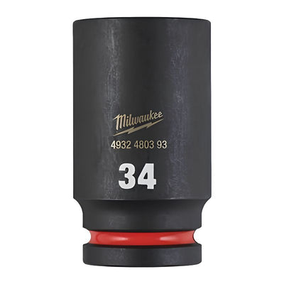 Vaso de impacto corto Milwaukee SHOCKWAVE™ IMPACT DUTY 1/2" 34 mm - Ref. 4932500300