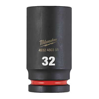 Vaso de impacto corto Milwaukee SHOCKWAVE™ IMPACT DUTY 1/2" 32 mm - Ref. 4932480325