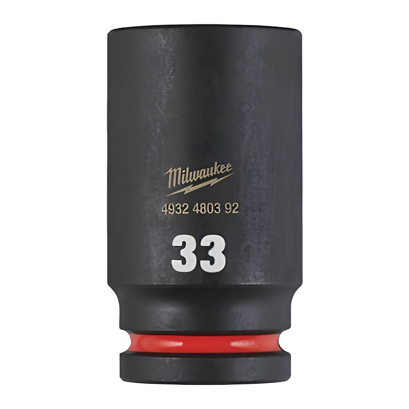 Vaso de impacto largo Milwaukee SHOCKWAVE™ IMPACT DUTY 1/2" 33 mm - Ref. 4932480350