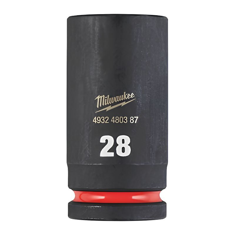 Vaso de impacto corto Milwaukee SHOCKWAVE™ IMPACT DUTY 1/2" 28 mm - Ref. 4932480322