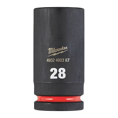 Vaso de impacto corto Milwaukee SHOCKWAVE™ IMPACT DUTY 1/2" 28 mm - Ref. 4932480322