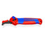 Cuchillo pelacables KNIPEX 16 50 145 SB con carraca y guía de deslizamiento