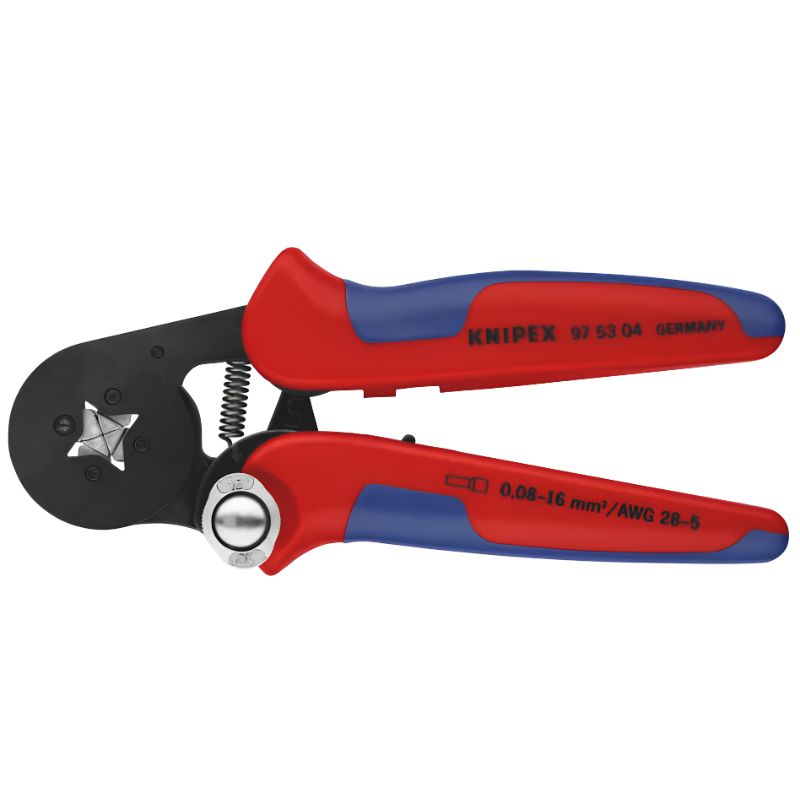 Alicate crimpador autoajustable KNIPEX 97 53 04 para punteras 0,08-16 mm²