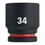 Vaso de impacto corto Milwaukee SHOCKWAVE™ IMPACT DUTY 3/4" 34 mm - Ref. 4932480371