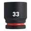 Vaso de impacto corto Milwaukee SHOCKWAVE™ IMPACT DUTY 3/4" 33 mm - Ref. 4932480370