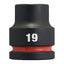 Vaso de impacto corto Milwaukee SHOCKWAVE™ IMPACT DUTY 1/2" 19 mm - Ref. 4932480313