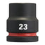 Vaso de impacto corto Milwaukee SHOCKWAVE™ IMPACT DUTY 1/2" 23 mm - Ref. 4932480317