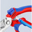 Tijeras de electricista acodadas KNIPEX 95 05 20 SB con crimpado para punteras
