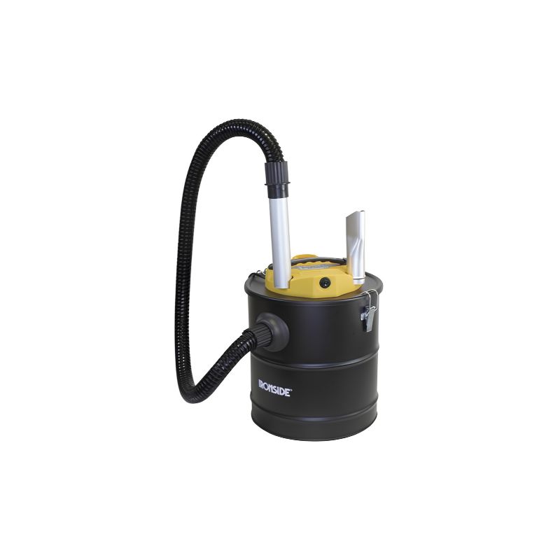 Aspirador Soplador de Cenizas Ironside 1200 W 20 l con Filtro HEPA y Manguera Metálica - 9688021