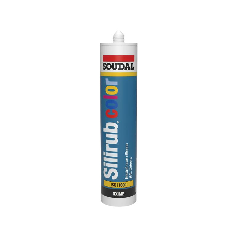 Silicona neutra Soudal Silirub Color RAL 5007 Azul Brillante 300 ml **ESPECIAL**- 116146
