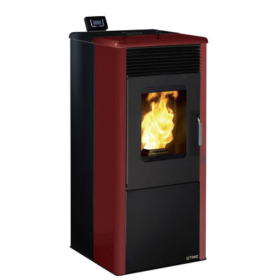 Estufa Pellet TMC900 Elegance 9 kW Negro/Burdeos - 148961