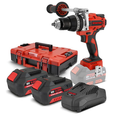 Set 18V Taladro Percutor + Atornillador de Impacto Stayer - 1.2906