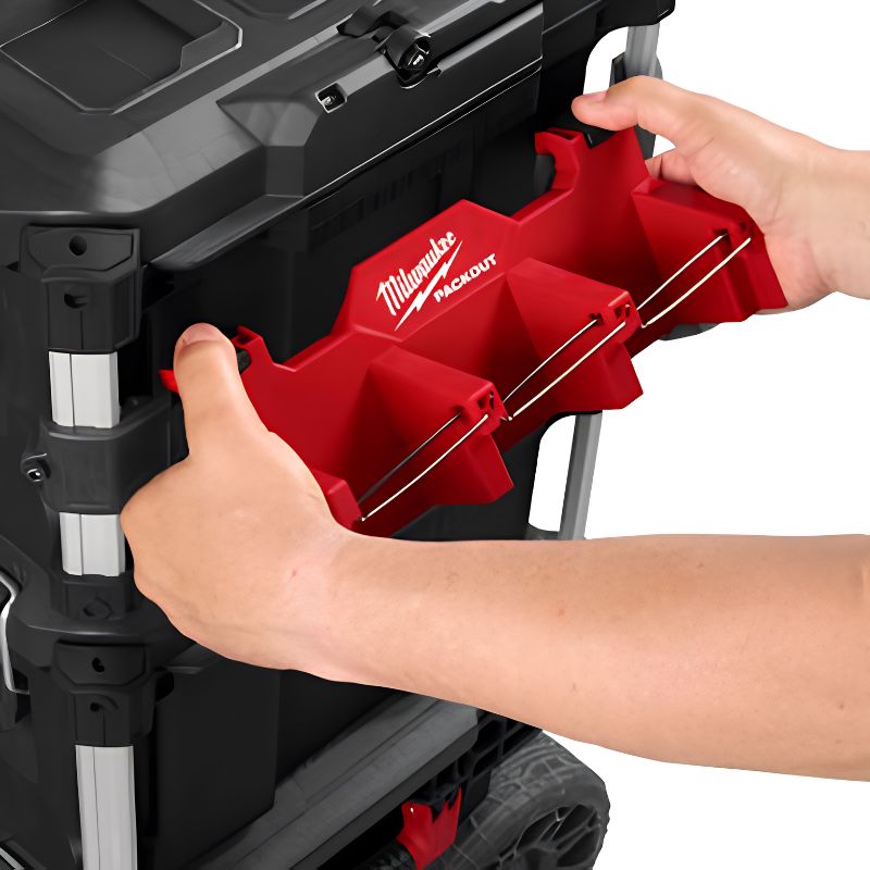 Soporte multifunción Milwaukee PACKOUT™ para herramientas largas - Ref. 4932498649