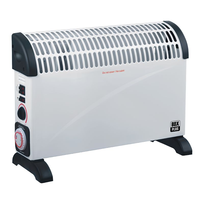 Convector Eléctrico BOX PLUS 2000 W Turbo con Temporizador 24 h y Termostato