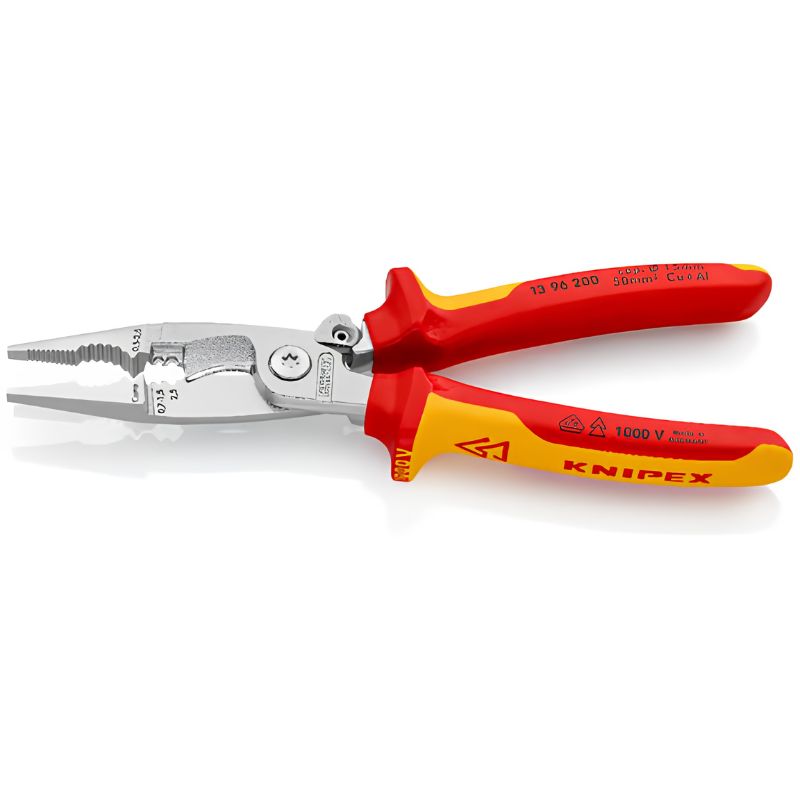 Alicate para instalaciones eléctricas KNIPEX 13 96 200 VDE - 6 funciones
