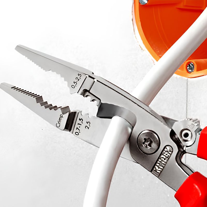 Alicate para instalaciones eléctricas KNIPEX 13 96 200 VDE - 6 funciones