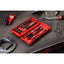 Estuche Milwaukee 38 Piezas con Carraca, Vasos y Puntas 1/4" Métrico PACKOUT™ - Ref. 4932498381