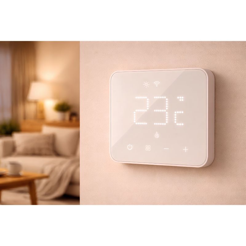 Termostato WiFi Inteligente Energeeks Phoenix II - Control Remoto, Programación Semanal y Alexa/Google Home