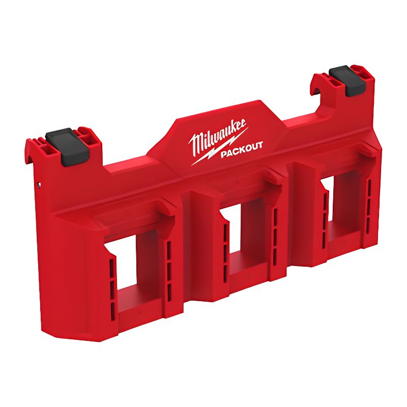 Soporte para 3 baterías Milwaukee M18™ para cajas PACKOUT™ - Ref. 4932498645