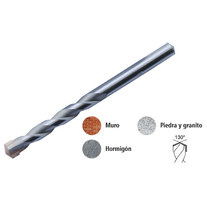 Broca para Hormigón 8x120mm Ferrotech - 25808