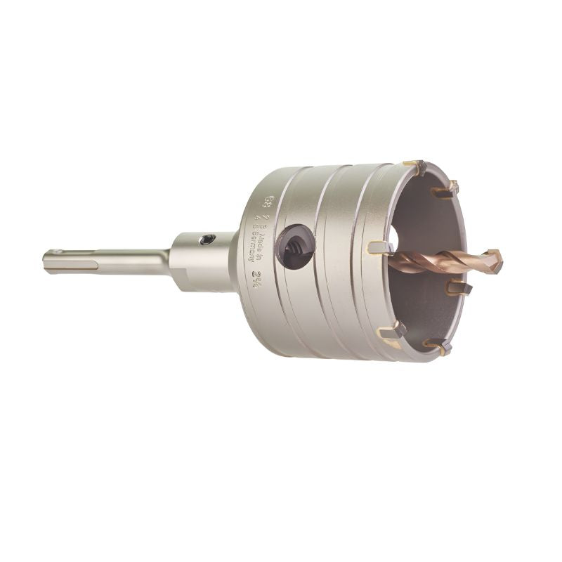 Juego de Corona Milwaukee SDS-Plus TCT 65 mm con Husillo y Broca Piloto - Ref. 4932399295